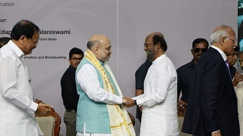 அமித் ஷாவுடன் ரஜினி