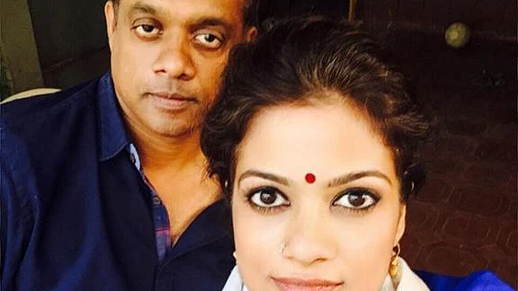 Gautham Menon with his sister Uthara Menon