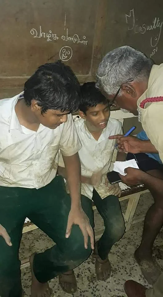 Rescued students