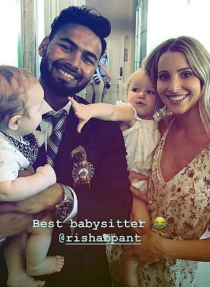 Pant with Tim paine family