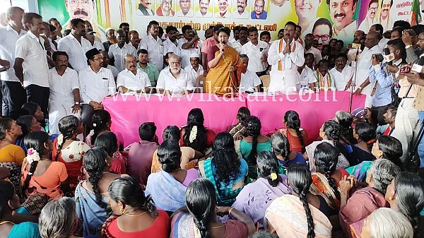 kanimozhi MP election campaign