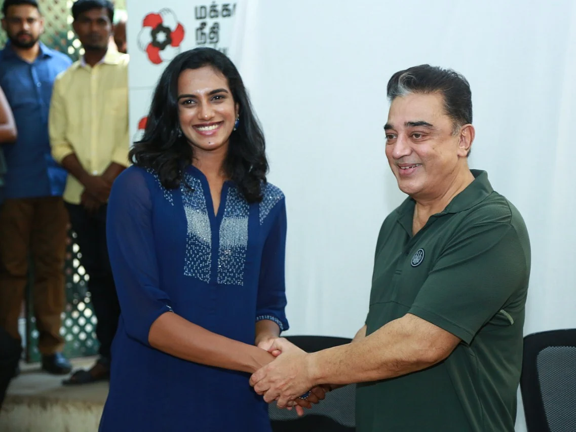 கமலை ஏன் சந்தித்தார் பி.வி.சிந்து?- சுவாரஸ்யப் பின்னணி