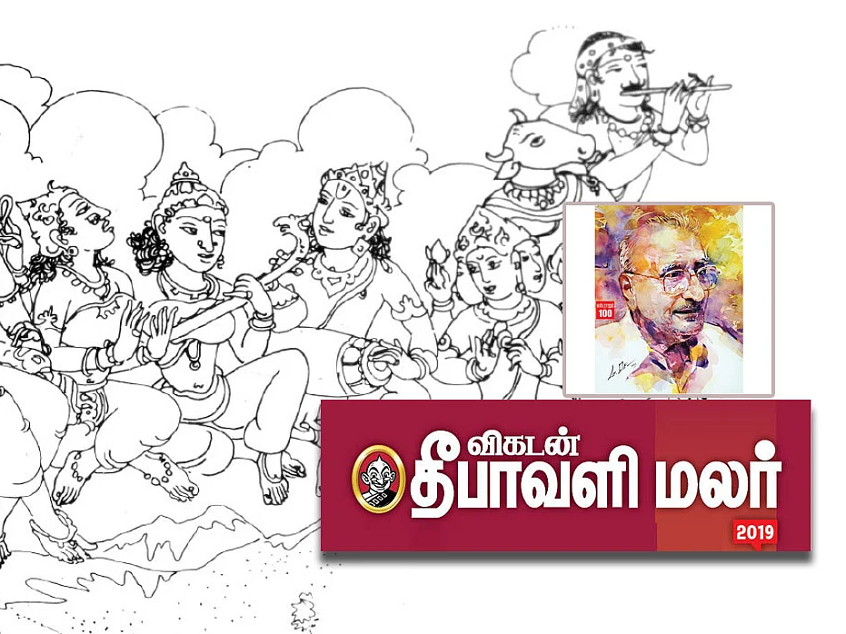 தேவியும் ராஜமும்: உட்கூரை ஓவியங்களின் மறுபதிவுக்குப் பின்னால்..! #VikatanDiwaliMalar2019