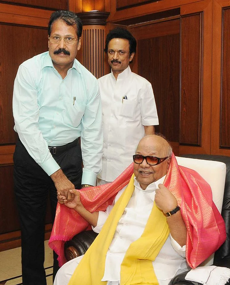 கருணாநிதியுடன் கிருஷ்ணசாமி...