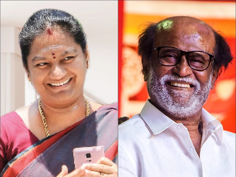 ``தமிழ்நாட்டுக்கு உங்கள மாதிரி தலைவர்தான் தேவை!’’- ரஜினியை நெகிழ வைத்த சசிகலா புஷ்பா
