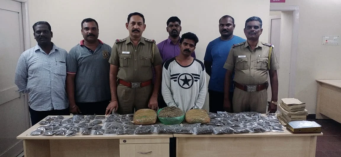 கைதான கஞ்சா கும்பல்