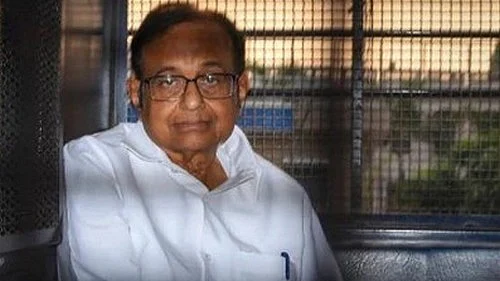 முகம் வற்றி காணப்படும் ப.சிதம்பரம்