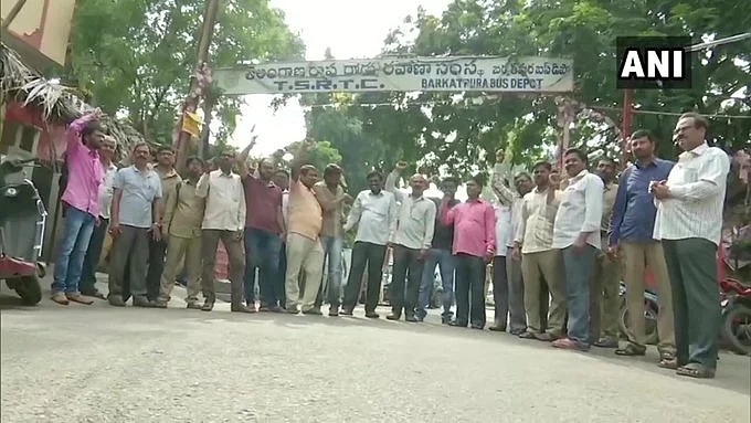 Telangana bus strike