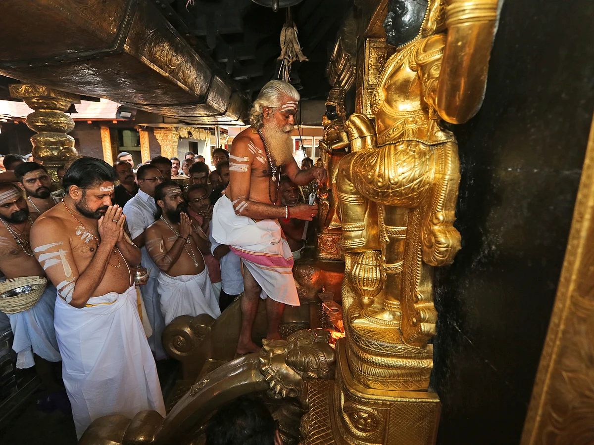 "அனைத்து சாதியினரும் சபரிமலை மேல்சாந்தியாக வேண்டும்!"- போராட்டத்தில் பா.ஜ.க-வின் கூட்டணிக் கட்சி