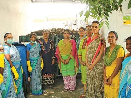 92 வீடுகள், தினமும் 60 கிலோ... காய்கறிக் கழிவு மேலாண்மையில் அசத்தும் குடும்பப் பெண்கள்!