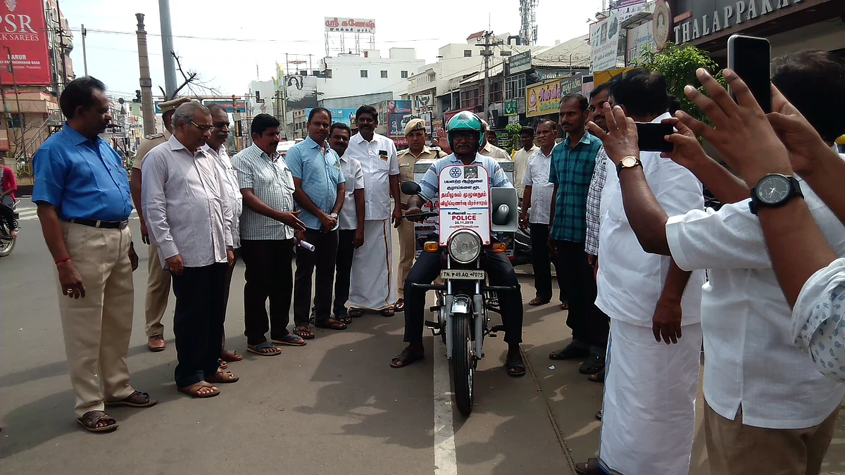 சிவாஜியின் விழிப்புணர்வு பிரசாரம்