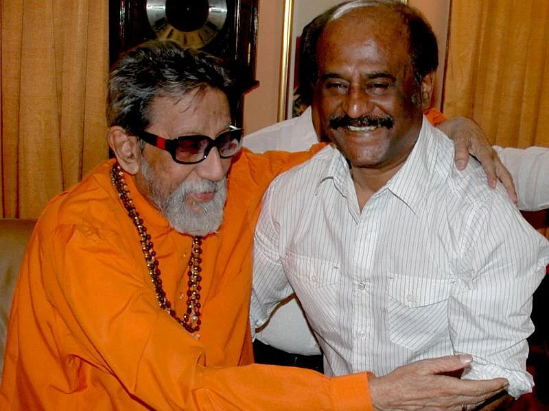 ரஜினியுடன் பால் தாக்கரே
