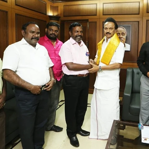 ஸ்டாலினுடன் திருமாவளவன்