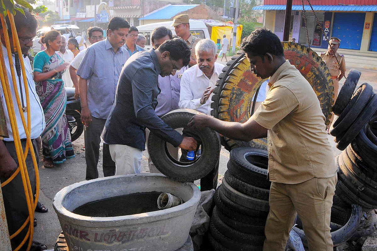 2018-ம் ஆண்டு கலெக்டர் ஆய்வு செய்தது.(கோப்பு படம்)