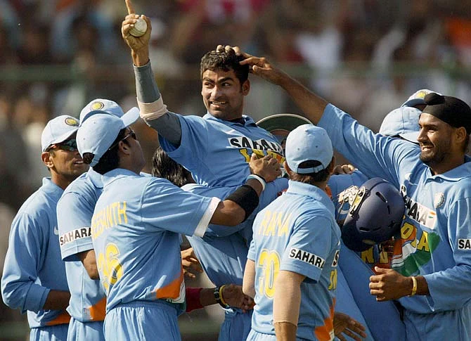 Kaif with his team mates
