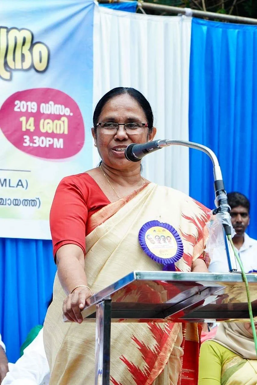 கேரள சுகாதாரத்துறை அமைச்சர் கே.கே.ஷைலஜா
