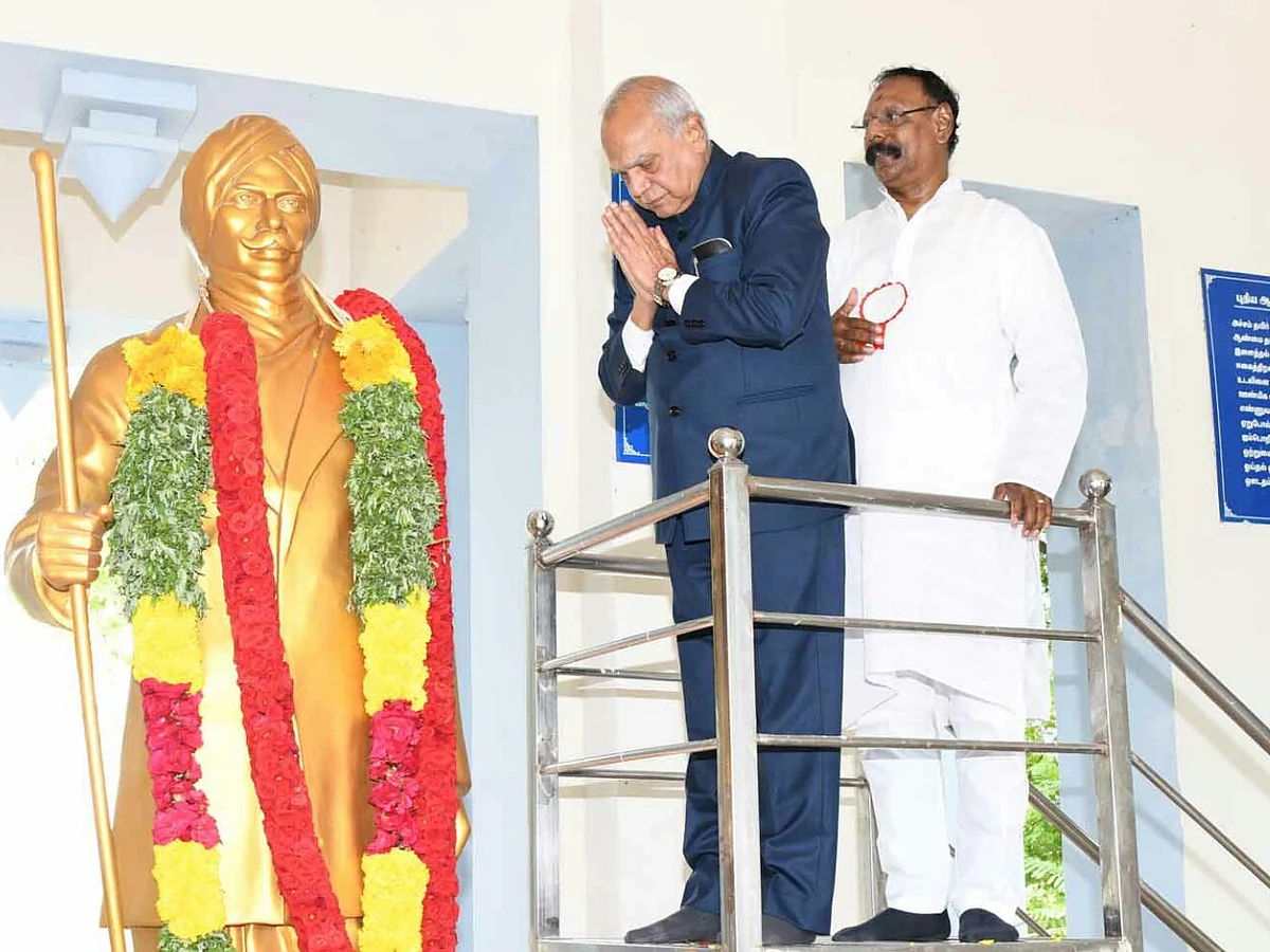 ``பெண்கள் அரசியலுக்கு வர முதலில் குரல் கொடுத்தவர் பாரதியார்”- ஆளுநர் பன்வாரிலால் புரோஹித்!