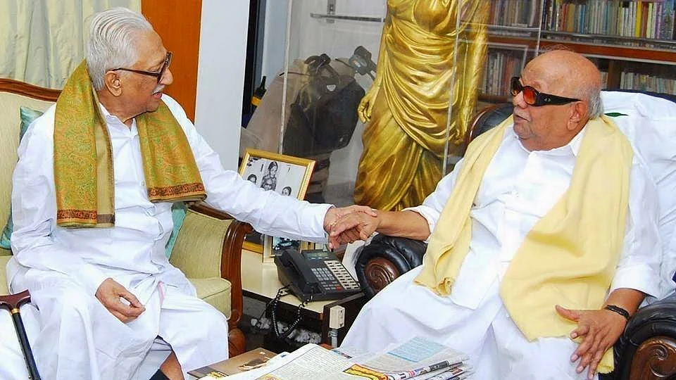 க.அன்பழகன் - கருணாநிதி