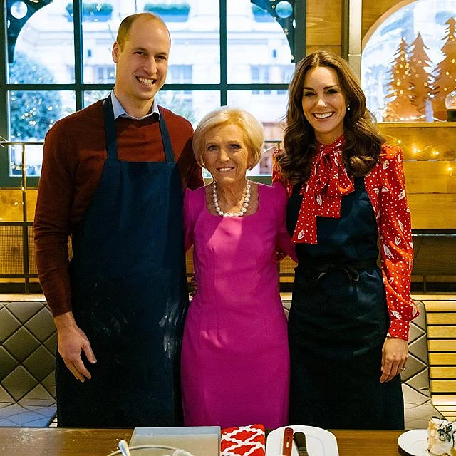 William, Kate Middleton and Chef Mary Berry