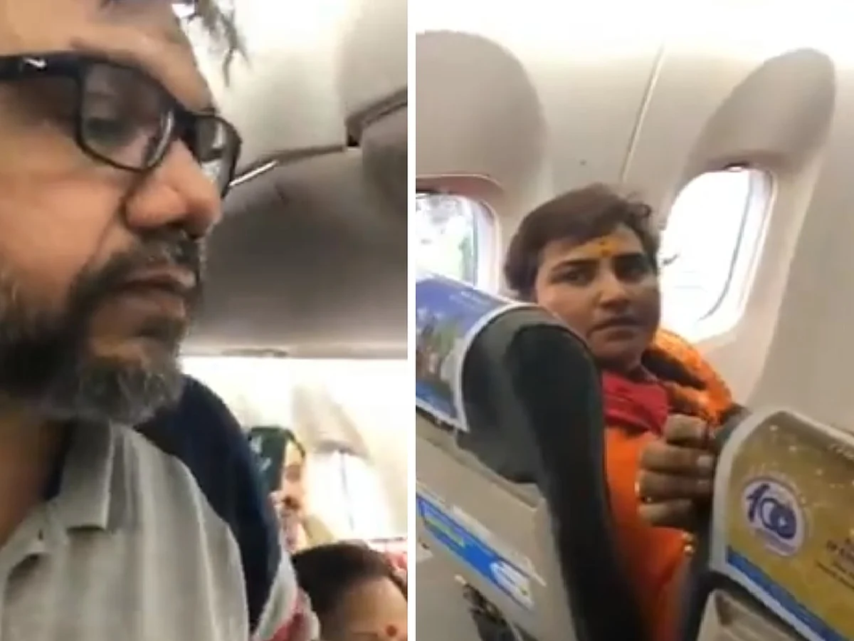 `தயவுசெய்து ஒரு தலைவரைப்போல நடந்துகொள்ளுங்கள்!’ - எம்.பி பிரக்யாவைச் சாடிய விமானப் பயணி #Video