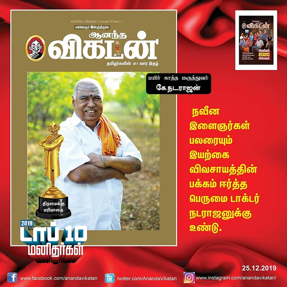 பொ.ரத்தினம் முதல் வனிதா வரை... 2019 டாப் 10 மனிதர்கள் @ ஆனந்த விகடன்