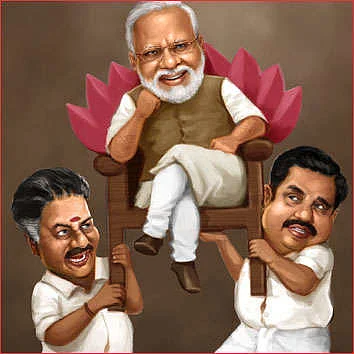 ஓ.பன்னீர்செல்வம், மோடி, எடப்பாடி பழனிசாமி