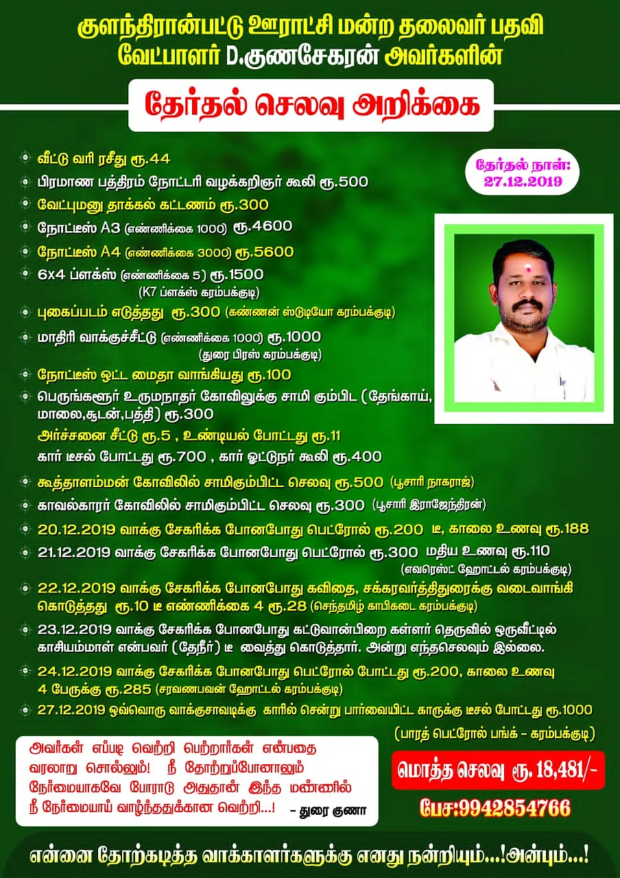 போஸ்டர் அடித்து ஒட்டிய சமூக ஆர்வலர்