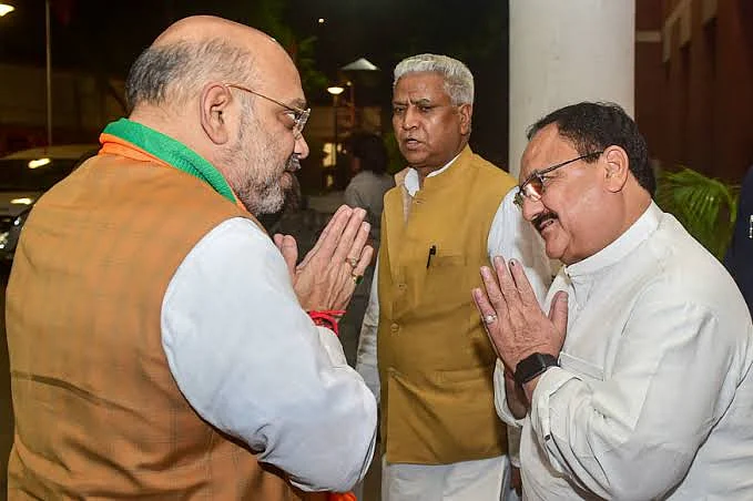 அமித் ஷாவுடன் ஜே.பி.நட்டா