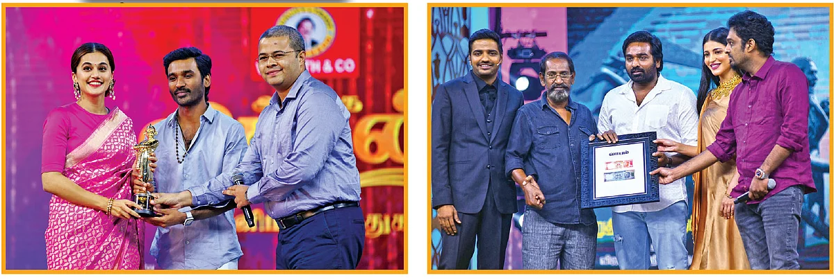 சிறந்த நடிகை தாப்ஸி - ‘லாபம்’ படக்குழுவினர்