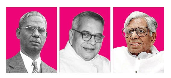 ஆர்.கே.சண்முகம் செட்டியார், டி.டி.கிருஷ்ணமாச்சாரி, சி.சுப்பிரமணியம்