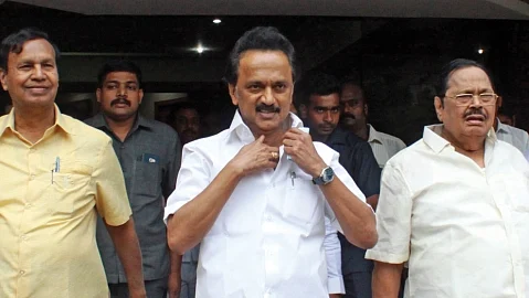 டி.ஆர்.பாலு - ஸ்டாலின் - துரைமுருகன்