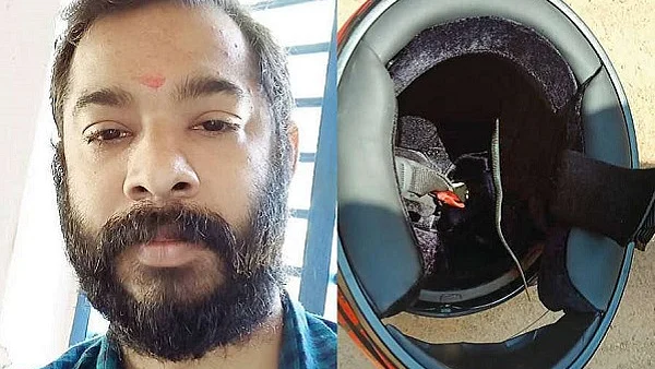 ரஞ்சித் மற்றும் ஹெல்மெட்டுக்குள் பாம்பு