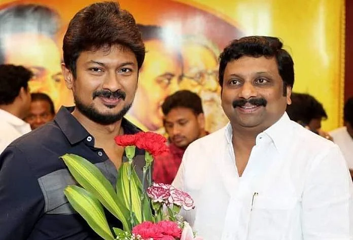 உதயநிதி ஸ்டாலினுடன் கே.ஆர்.என்.ராஜேஷ் குமார்