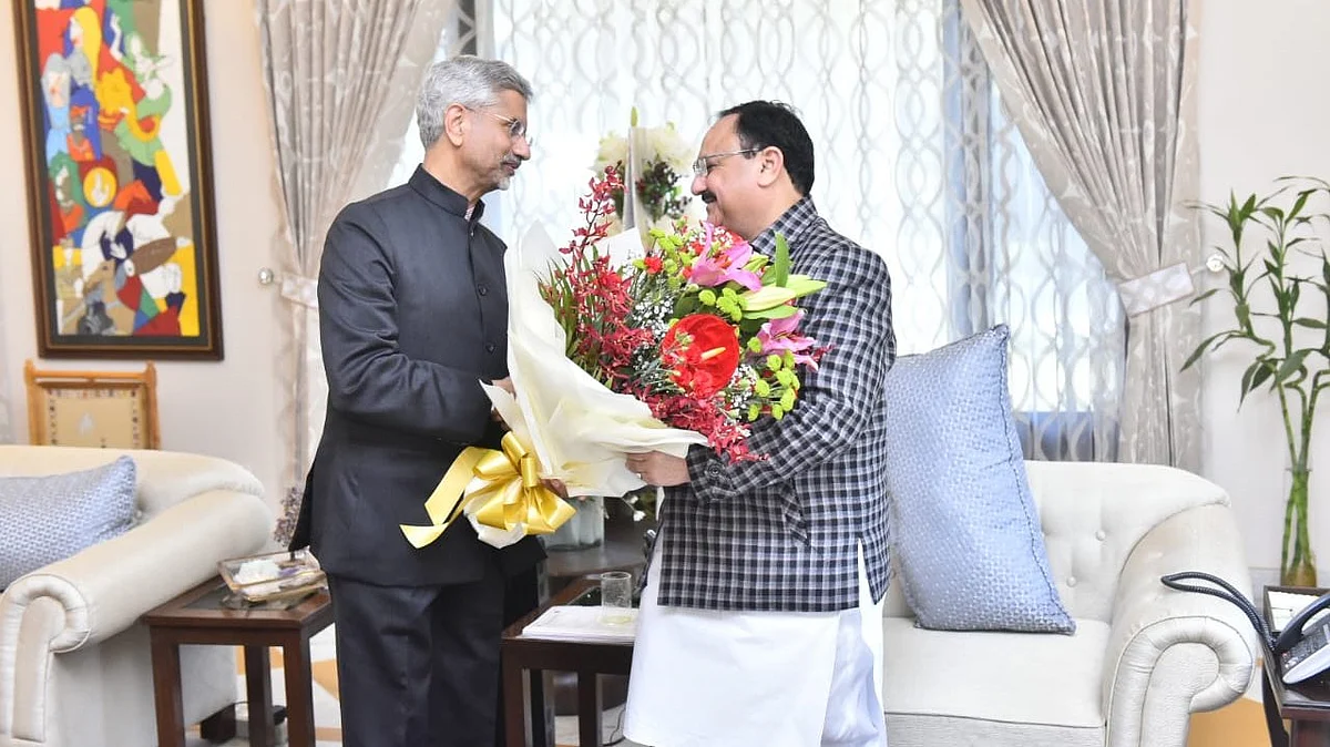பா.ஜ.க தேசியத் தலைவர் ஜெ.பி.நட்டாவுடன் அமைச்சர் ஜெய்சங்கர்