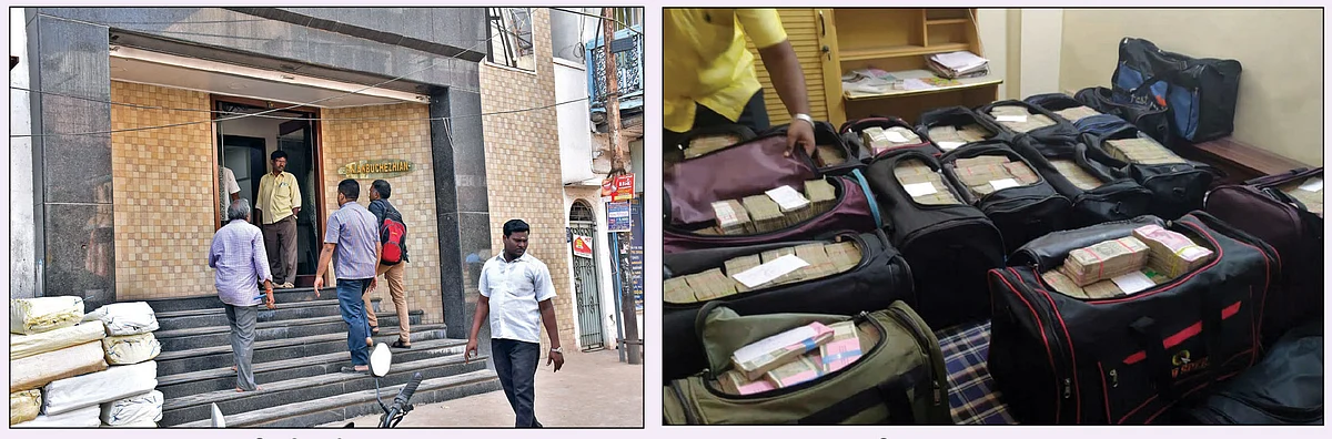 அன்புச்செழியனின் மதுரை அலுவலகம் - ரெய்டில் கைப்பற்றப்பட்ட பணம்