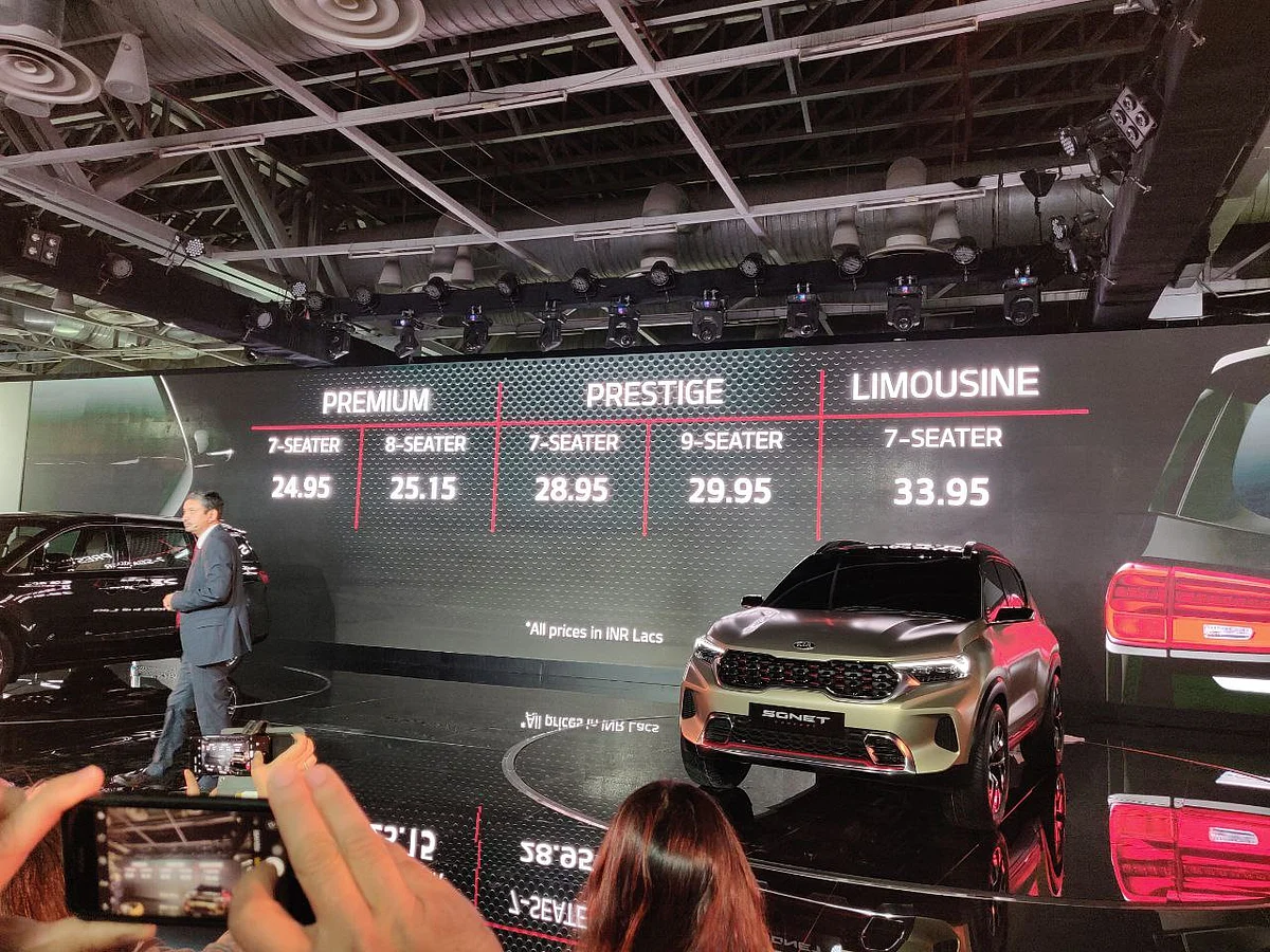 Kia Sonet prices