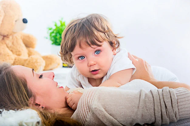 mother and kid