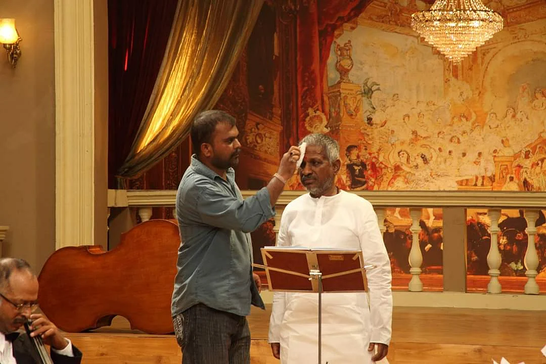 இளையராஜாவுடன்