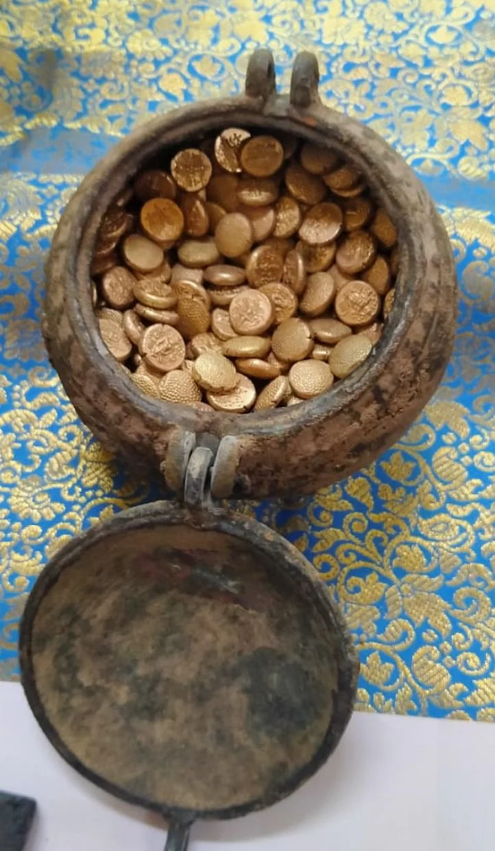 திருவானைக்காவல் கோயிலில் தங்கப் புதையல்