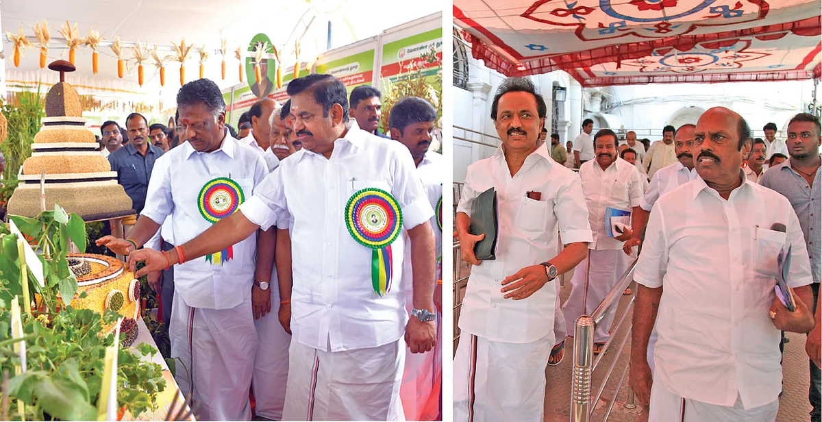 எடப்பாடியுடன் ஓ.பி.எஸ். - ஸ்டாலினுடன் எ.வ.வேலு