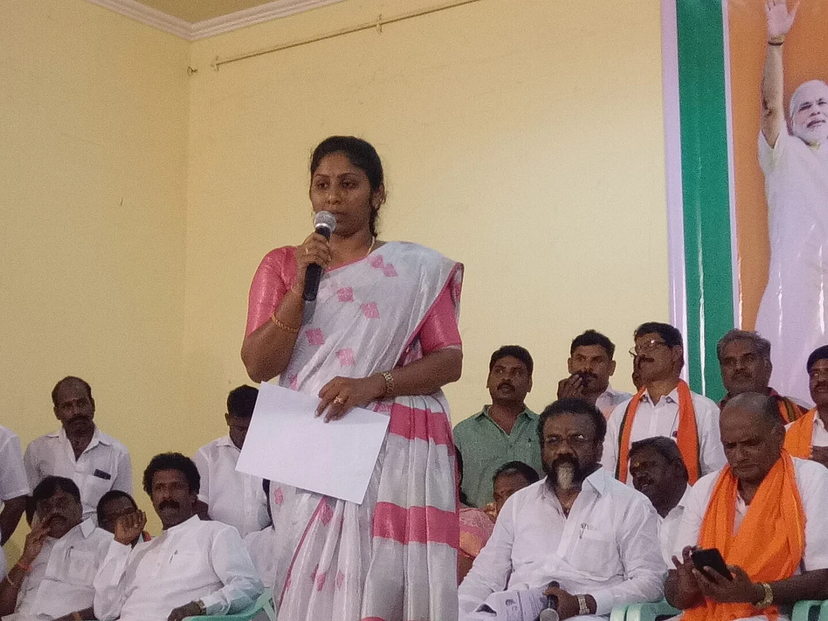 `நான் வளர்ச்சியை மட்டுமே பா.ஜ.க-வில் பார்க்கிறேன்!' - வீரப்பன் மகள் வித்யா ராணி