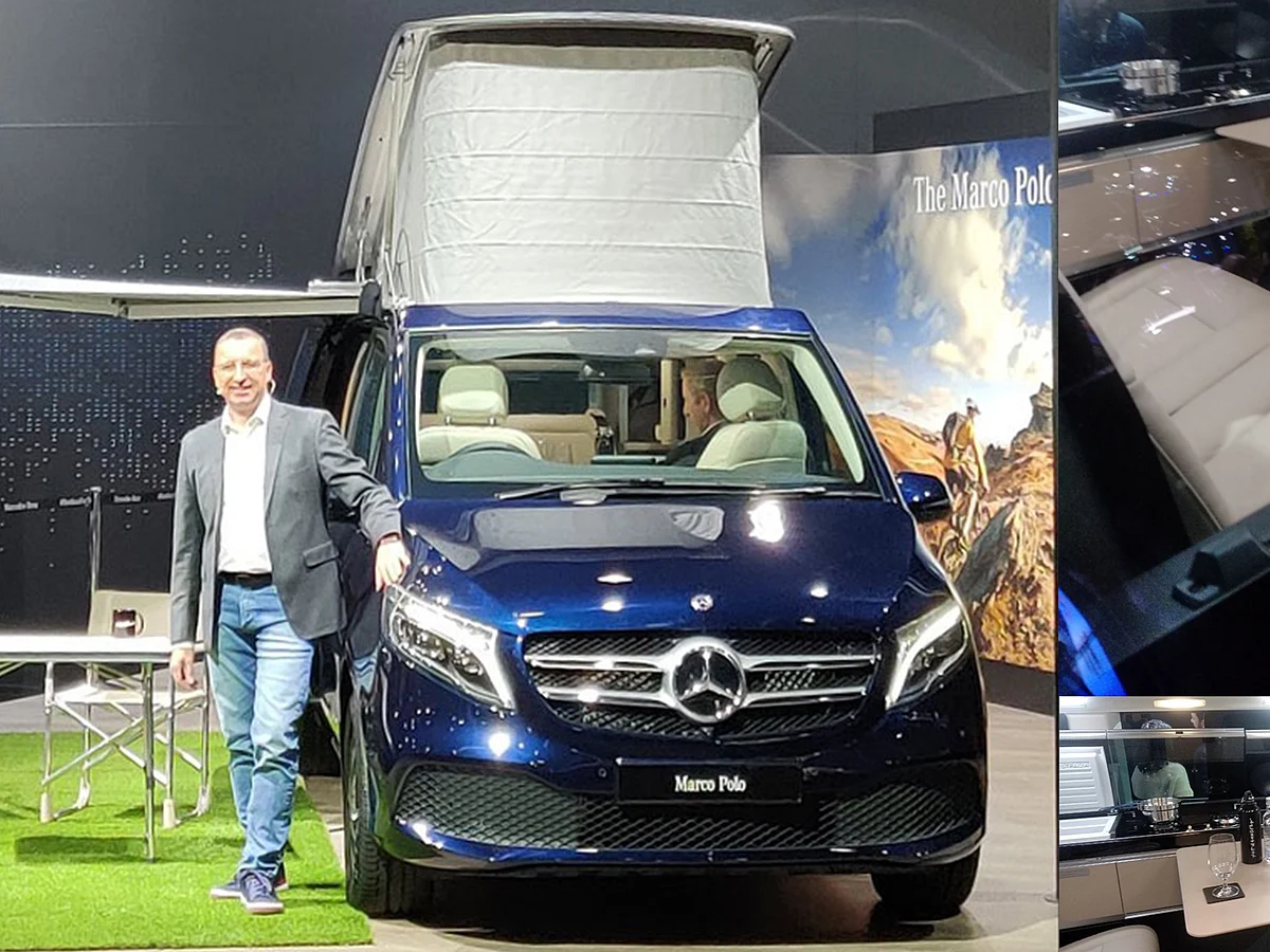 LIVE: `இது கார் இல்ல வீடு!' அசத்தும் பென்ஸின் V-க்ளாஸ் Marco Polo #AutoExpo2020 Day-2