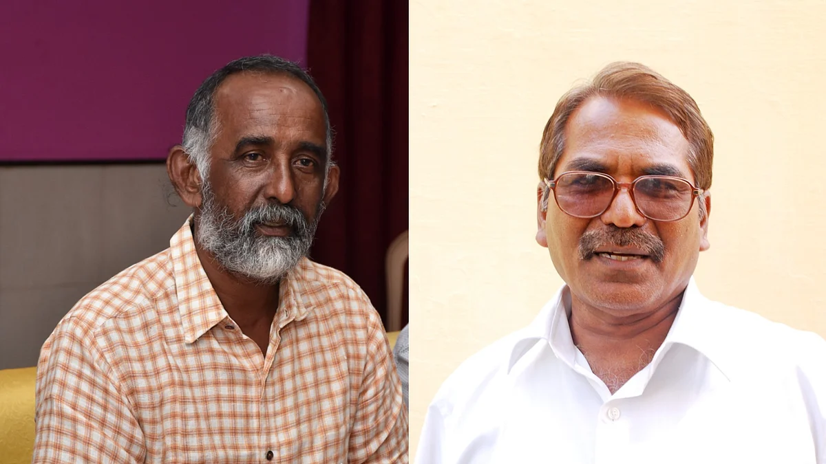 அறச்சலூர் செல்வம் (இடது), செயராமன் (வலது)