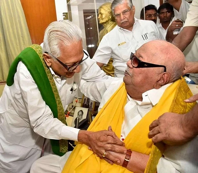அன்பழகன் கருணாநிதியுடன்