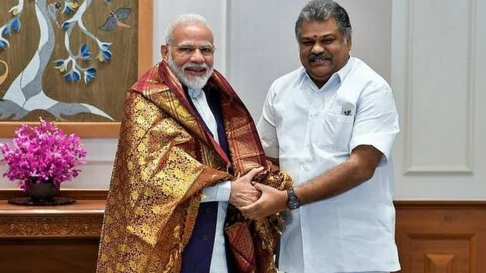 மோடியைச் சந்தித்த போது