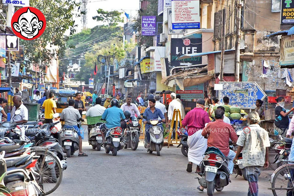 சென்னை ஜாம்பஜார் மார்க்கெட்.