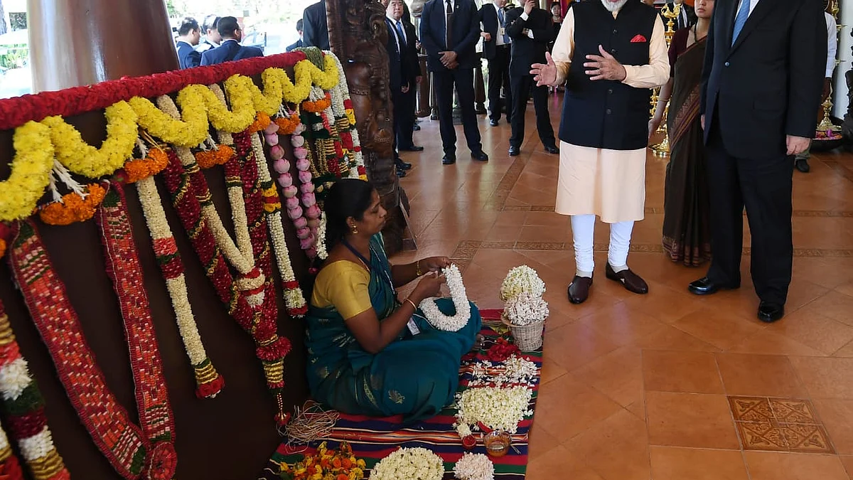 பிரதமர் மோடி சீன அதிபர் சந்திப்பில் இடம்பெற்ற மாணிக்கமாலை