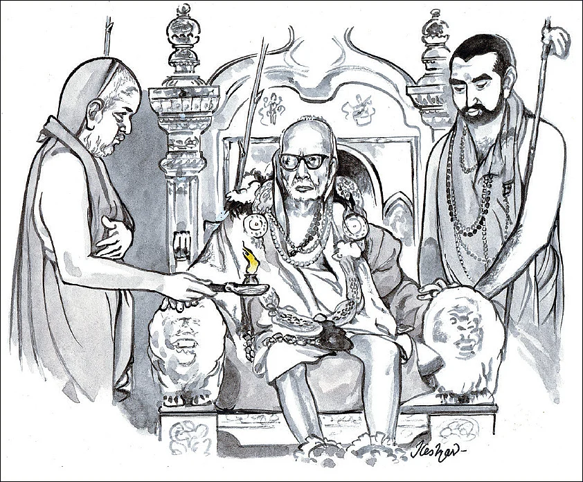 மகா சுவாமிகளுக்குக் கனகாபிஷேகம்...