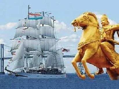 மத்திய பாதுகாப்புத்துறை அலுவலகத்தில் தமிழ் மன்னன் ராஜேந்திர சோழன் படம்!