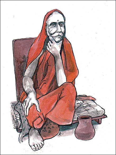 இந்த மாதிரிதானே சேஷாத்ரி சுவாமிகள் உட்கார்ந்திருக்கார்..?